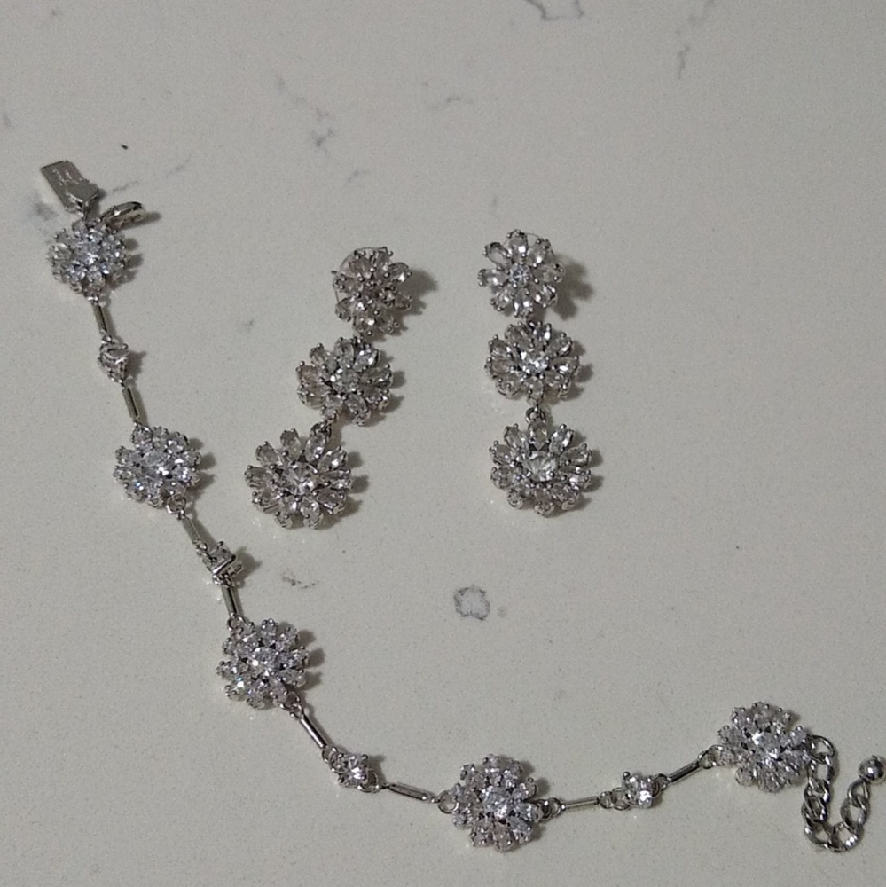 kate spade crystal bracelet/earring set